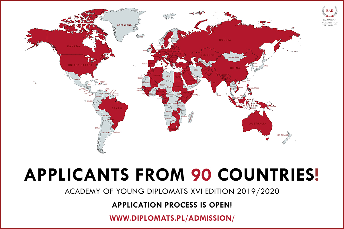 AYD XVI Edition Admission – 90 countries and counting!