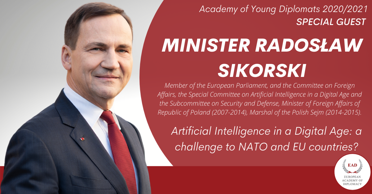 Special Guest – Radosław Sikorski at the Academy of Young Diplomats