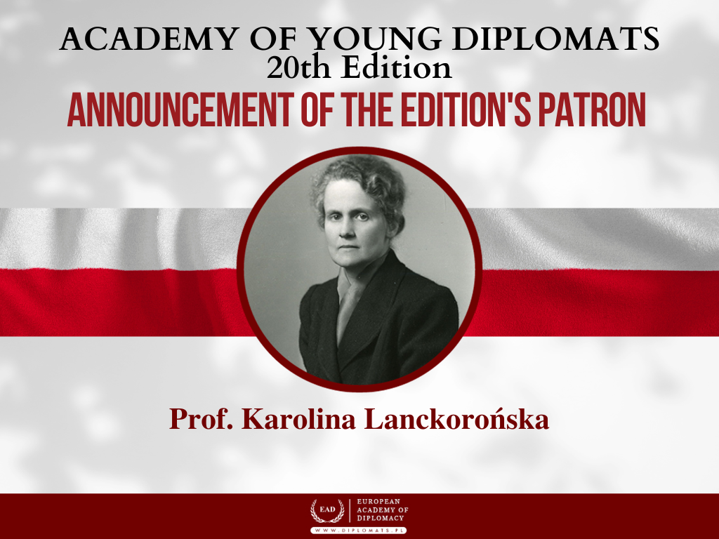 Announcement of the patron of the 20th edition of the Academy of Young Diplomats