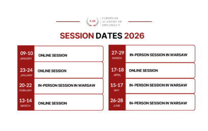 Session dates – Academy of Young Diplomats 2026